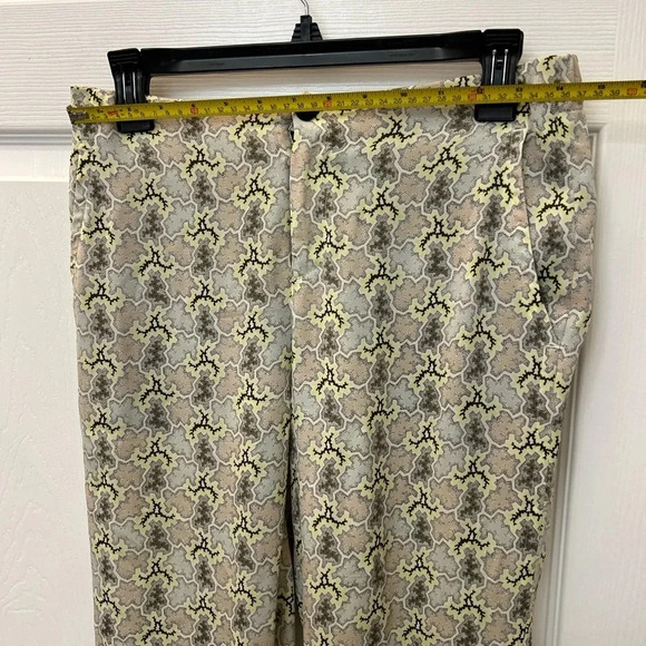 RAG & BONE Pastel Multicolor Silk Straight Leg Pants sz 4 - Picture 4 of 6